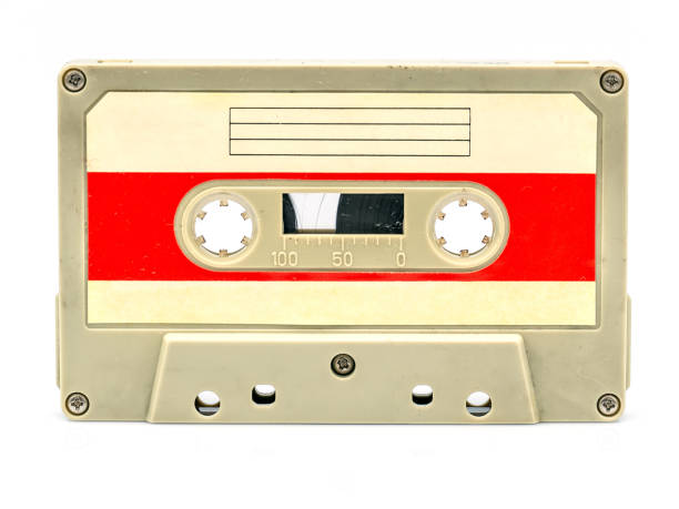 istock Old Vintage Casette on White Background 1285147164