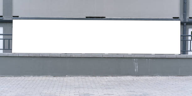 istock spacious long advertising poster with white empty place for mock up information 1285148045