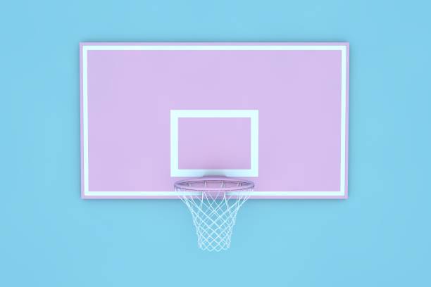 istock 3D Pink basketball hoop 1285152161