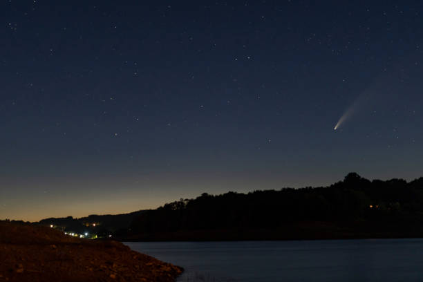 istock Comet C/2020 F3 (NEOWISE) from Vilasouto reservoid 1285155335