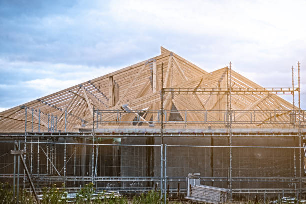 istock Construction of residential homes 1285156633