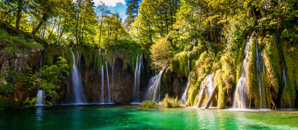 istock waterfalls in Plitvice Lakes National Park 1285158905