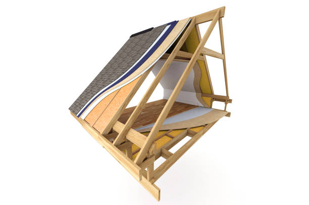 istock Roof construction detail 1285160812