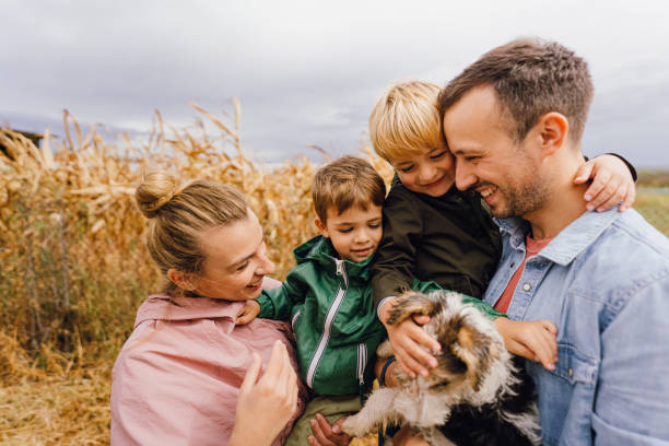 istock Autumn family portrait 1285167245