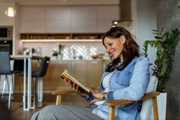 istock Woman enjoying at home, alone. 1285170839