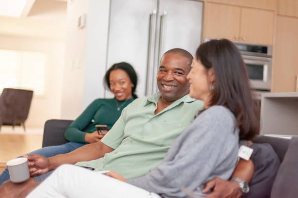 istock Family spending afternoon together watching tv 1285181782