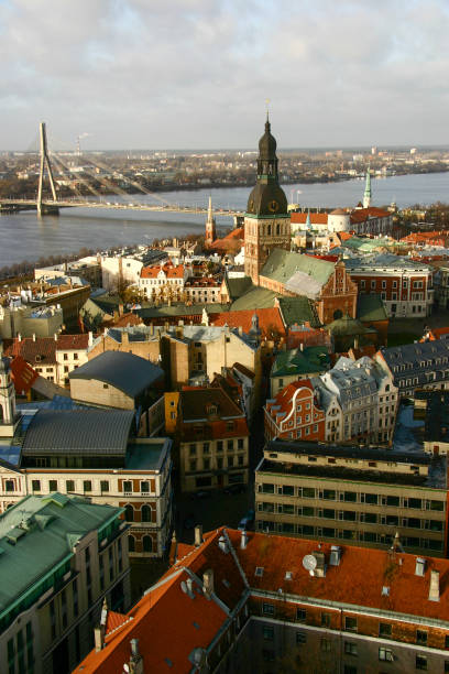istock Old Town and Daugava river in Riga, Latvia 1285183955