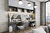 Modern Luxury Home Office Interior