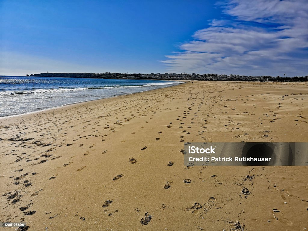 São Roque in Lagos Beach, Portugal Algarve Stock Photo