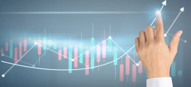 istock Businessman plan graph growth and increase of chart positive indicators 1285195515