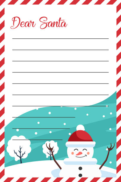 istock Letter design for santa claus with christmas snowman 1285197456
