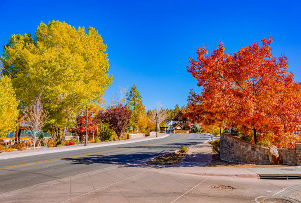 istock BIG BEAR LAKE WITH AUTUMN FOLIAGE, CALIFORNIA 1285198521