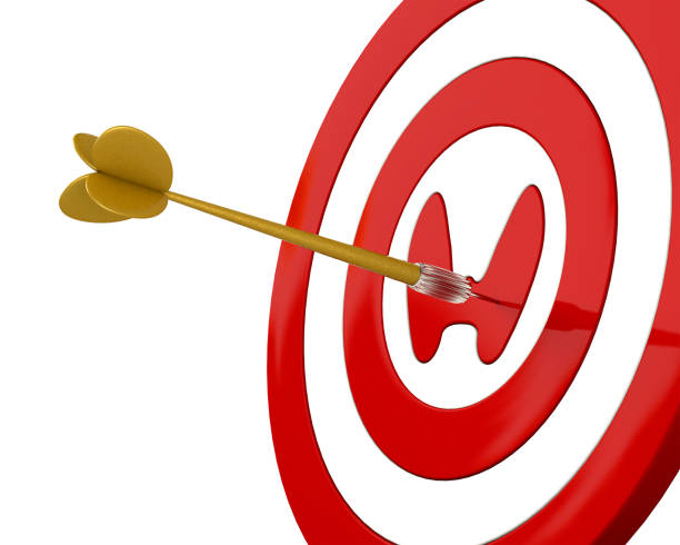 istock Golden dart successfully hitting the Thyroid disease. Thyroid, with dartboard Isolated on white background 3d rendered illustration. 1285202516
