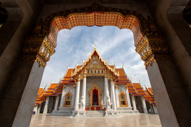 istock What Benchamabophit Dusitwanaram in Bangkok in Thailand 1285207804