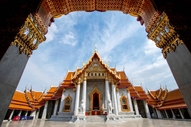 istock What Benchamabophit Dusitwanaram in Bangkok in Thailand 1285207805