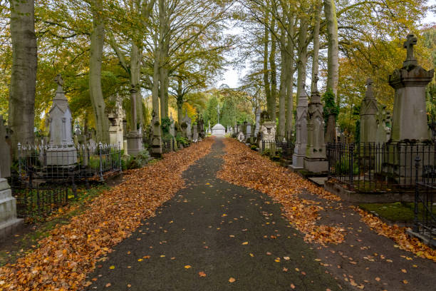 istock One autumn day at the cemetery 1285215881