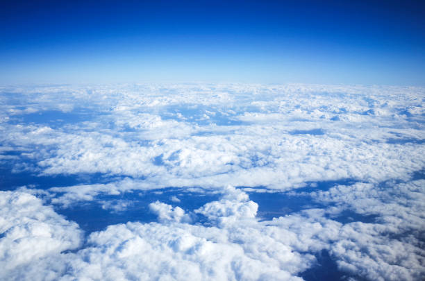 istock The sky with clouds seen from the sky 1285235245