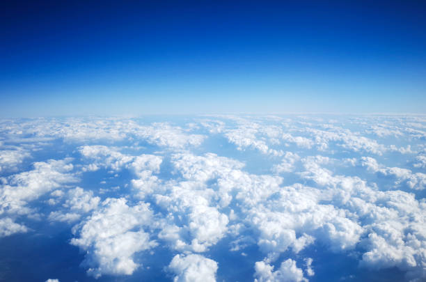istock The sky with clouds seen from the sky 1285235259