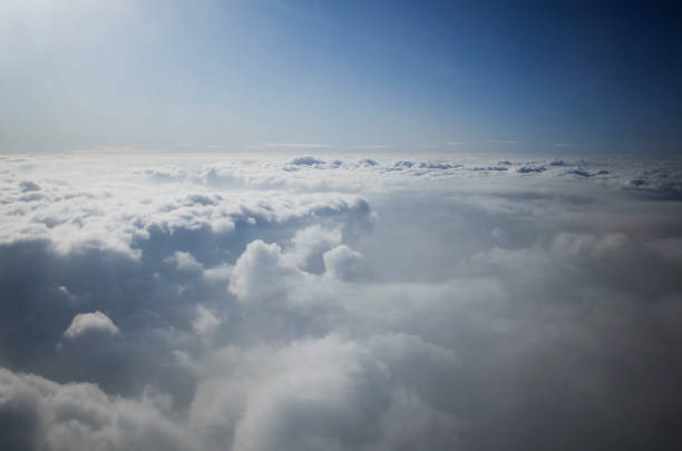 istock The sky with clouds seen from the sky 1285235277