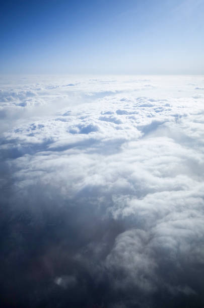istock The sky with clouds seen from the sky 1285235288