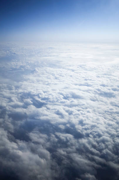 istock The sky with clouds seen from the sky 1285235304