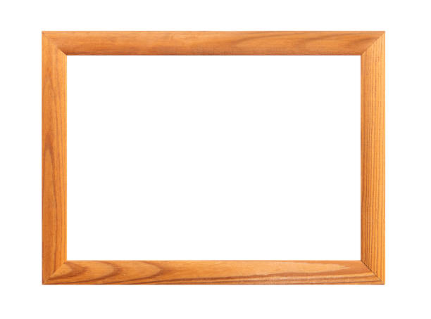 istock wooden frame, wooden framework. photo frame isolated on white background 1285236537