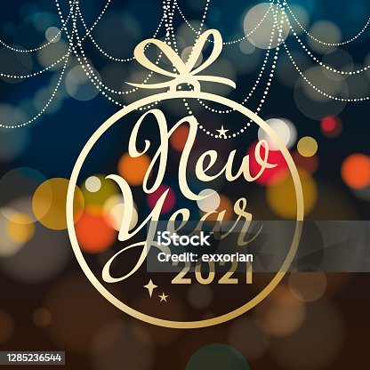 istock 2021 New Year Decorations Bauble 1285236544
