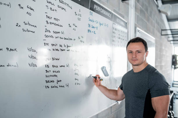 istock Cross Trainer Writing The Cross Trainings On The Whiteboard 1285236955