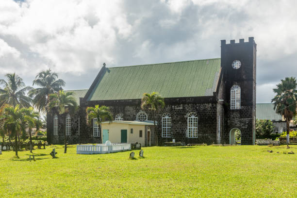 Hole trinity cathedral church of  Georgetown, Charlotte, Saint Vincent and the Grenadines Hole trinity cathedral church of  Georgetown, Charlotte, Saint Vincent and the Grenadines saint vincent and the grenadines stock pictures, royalty-free photos & images