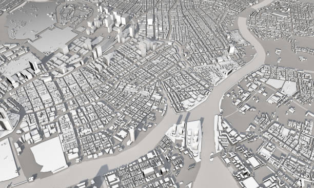 istock 3d map of Tokyo 1285241358