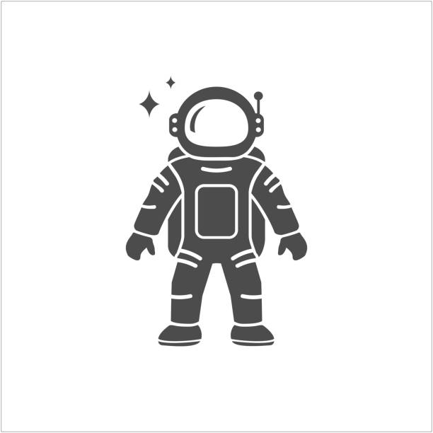 kuvapankkikuvitukset aiheesta astronautin litteä kuvakevektorikuvake - astronaut icons