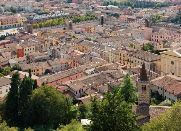 istock Panoramic View of Soave Old Town 1285246424