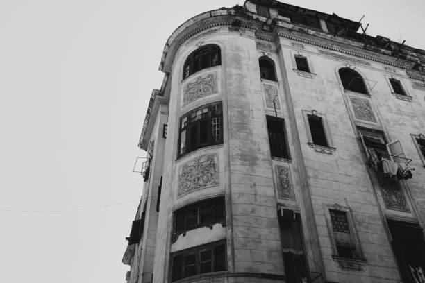 istock Old building facade in Havana, Cuba 1285247815