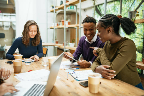 istock Multi-ethnic business team having meeting in the office 1285248094
