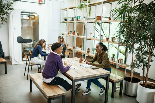 istock Multi-ethnic business team having meeting in the office 1285248193