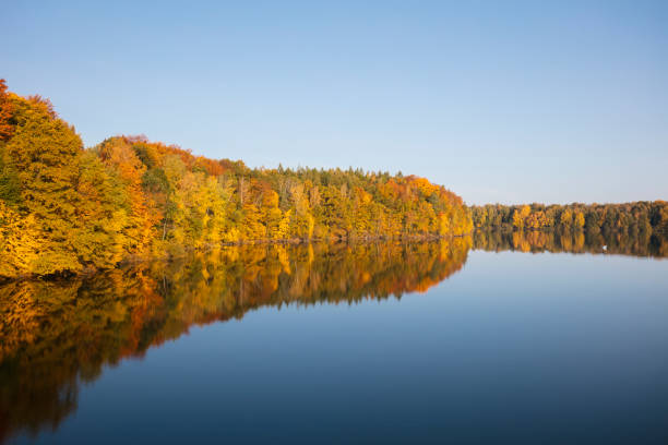 istock Lesnianskie Lake and fall colors 1285249593
