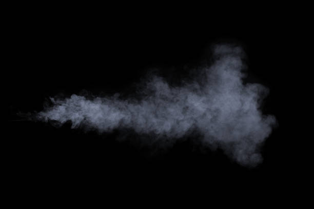 istock Smoke or fog isolated on black background 1285249721