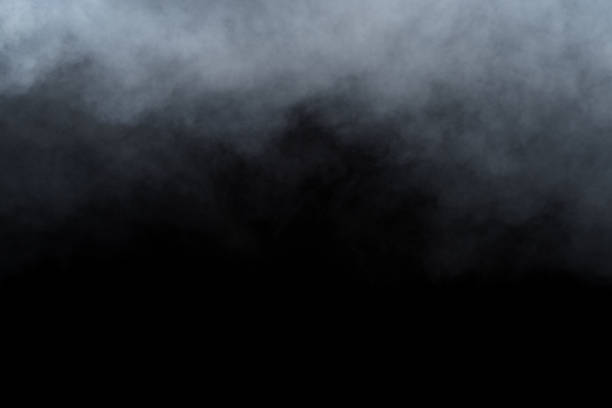 istock Smoke or fog isolated on black background 1285249738