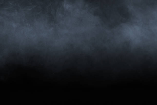 istock Smoke or fog isolated on black background 1285250347
