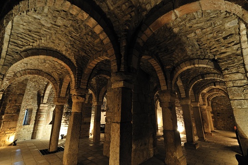 Trivento, Molise. La Catedral de los Santos Nazario, Celso y Vittore. La cripta. photo