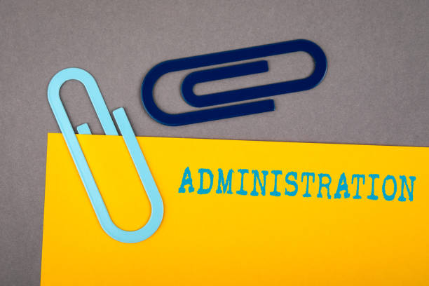 istock Administration. Management team, pay and benefits concept. Documents on a office desk 1285265890