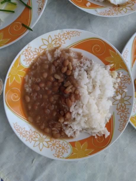 Bean and rice Bean and rice on the table beans and rice stock pictures, royalty-free photos & images