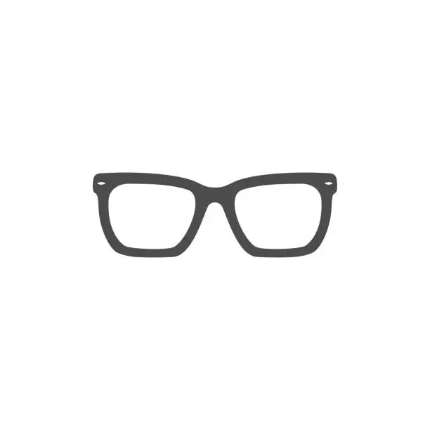 Vector illustration of Glasses icon vector. Stylish Eyeglasses