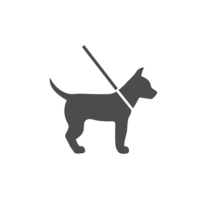 Dog icon on white. Vector