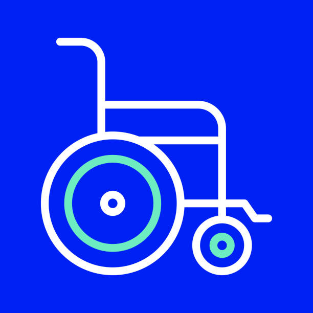 Disabled Chair Line Icon. Editable Stroke. Simple Outline Icons. Disabled Chair Line Icon. Editable Stroke. Simple Outline Icons. handicap logo stock illustrations