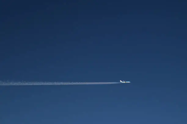 Photo of Airplane in the sky - KLM airline.