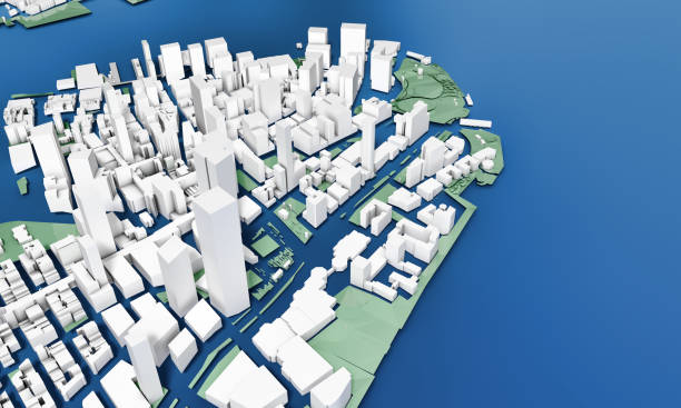 istock 3d map of New York 1285281242