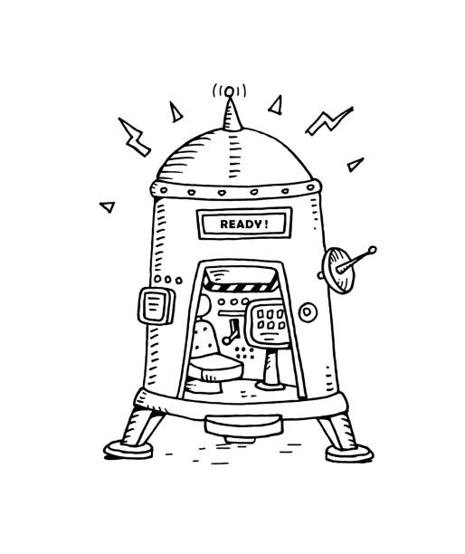 910+ Time Machine Stock Illustrations, Royalty-Free Vector