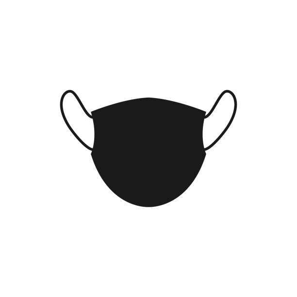 Medical Protective Black Mask Icon Stock Illustration - Download Image Now  - Black Protective Face Mask, Allergy, Allergy Medicine - iStock