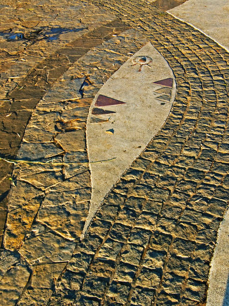 Mosaic floor texture background pattern